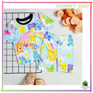 Đồ bộ lửng cho bé gái 23kg-40kg Remon chất thun lạnh in hoạt hình 3D