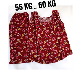 Đồ bộ Tole, lanh 2 da trung niên cho mẹ mặc nhà_ Tole 2 da lửng, tay sát nách nhiều hoa văn