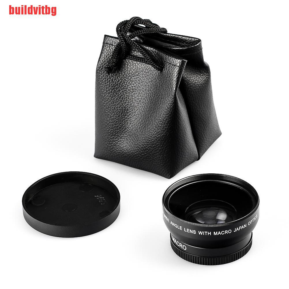 {buildvitbg}52mm Digital HD 0.45X Super Wide Angle Macro Lens for Canon Nikon Sony Pentax GVQ