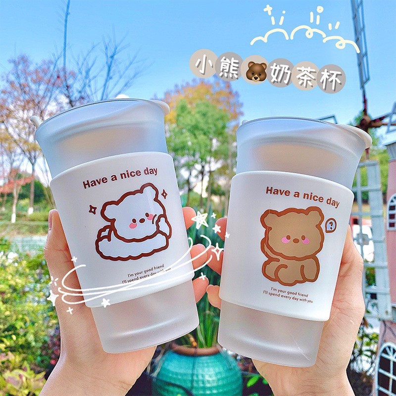 ly thủy tinh hình gấu