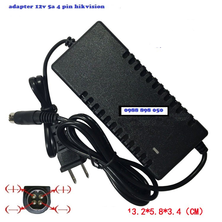 Adapter nguồn 12v 4 pin cho đầu ghi camera Hikvision | WebRaoVat - webraovat.net.vn