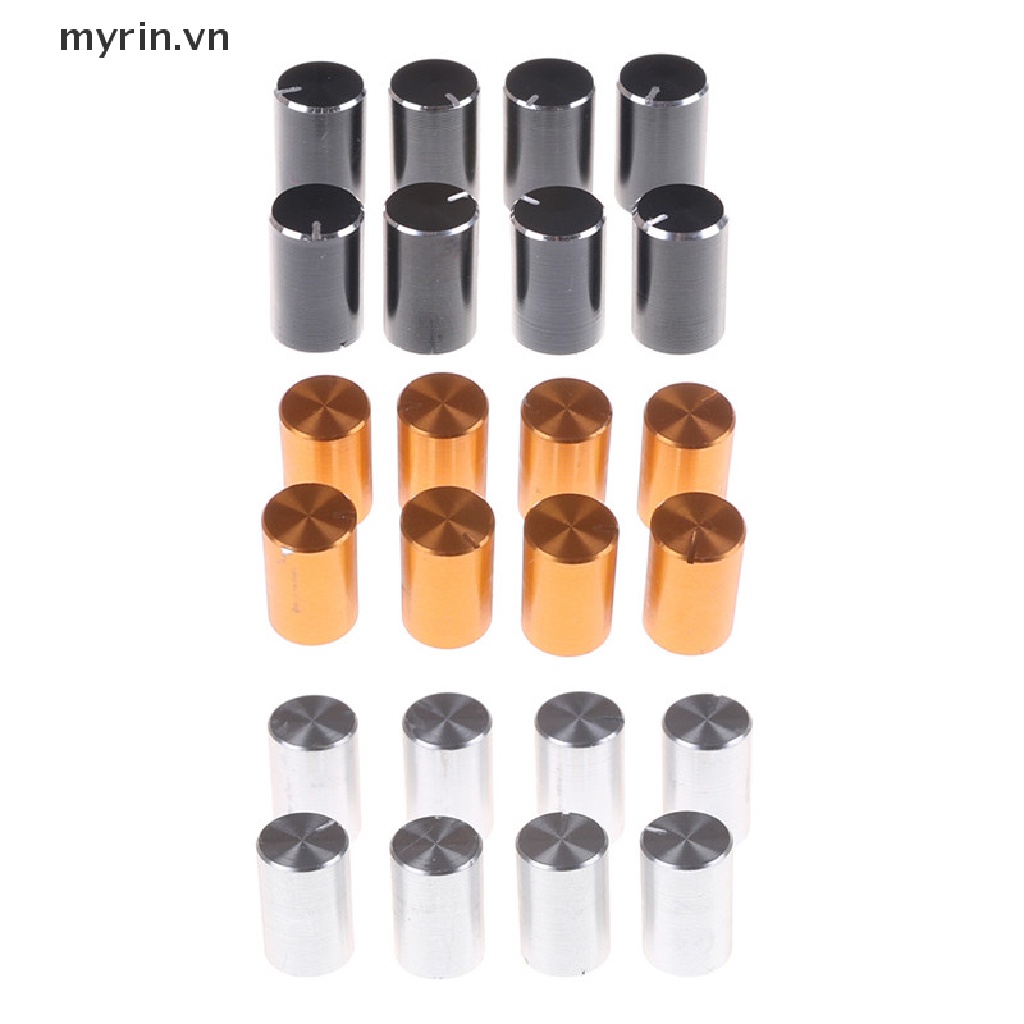 8 Nút Vặn Chiết Áp Điều Chỉnh Âm Lượng Bằng Nhôm 10 * 15mm 6mm