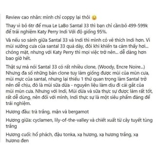 Nước Hoa Katy Perry Indi 100ml ( Bản Dupe Le Labo Santal 33 )
