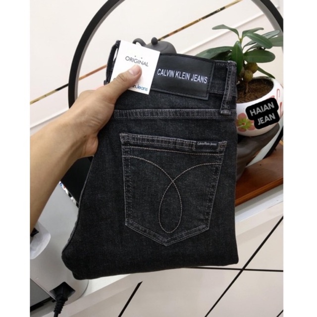 Quần jean nam đen xám - co giản nhẹ -ống đứng | BigBuy360 - bigbuy360.vn