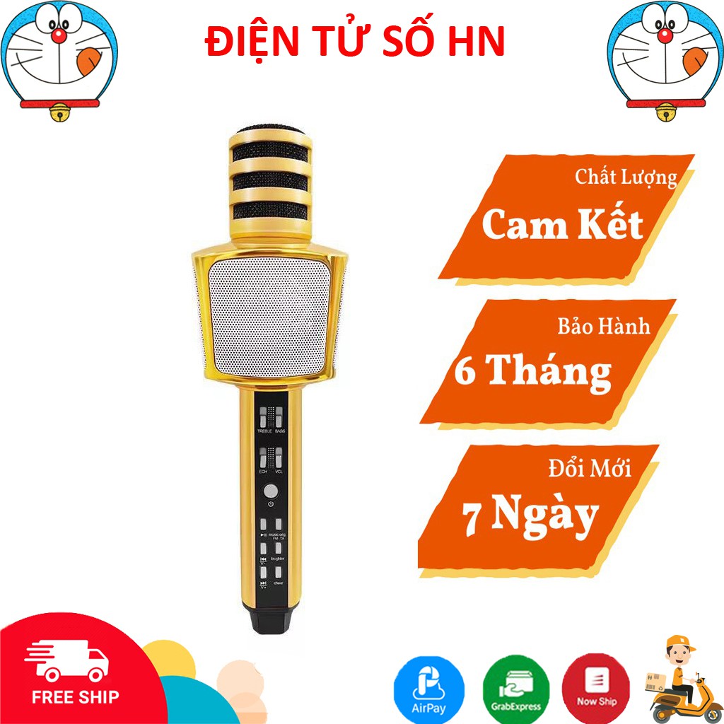 Micro Karaoke Bluetooth SDRD SD-17 Loại 1 Âm Thanh Chuẩn, Mic Hát Cực Hay - Bảo Hành 6 Tháng