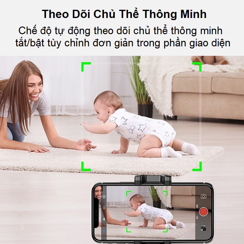 Apai Genie Giá đỡ thông minh - Gimbal AI cảm biến quay 360° nhạn diện khuôn mặt - máy quay phim