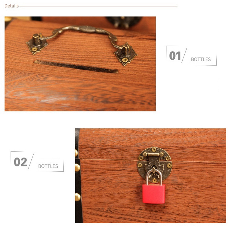 Ống Heo Đựng Tiền Tiết Kiệm Bằng Gỗ Phong Cách Retro