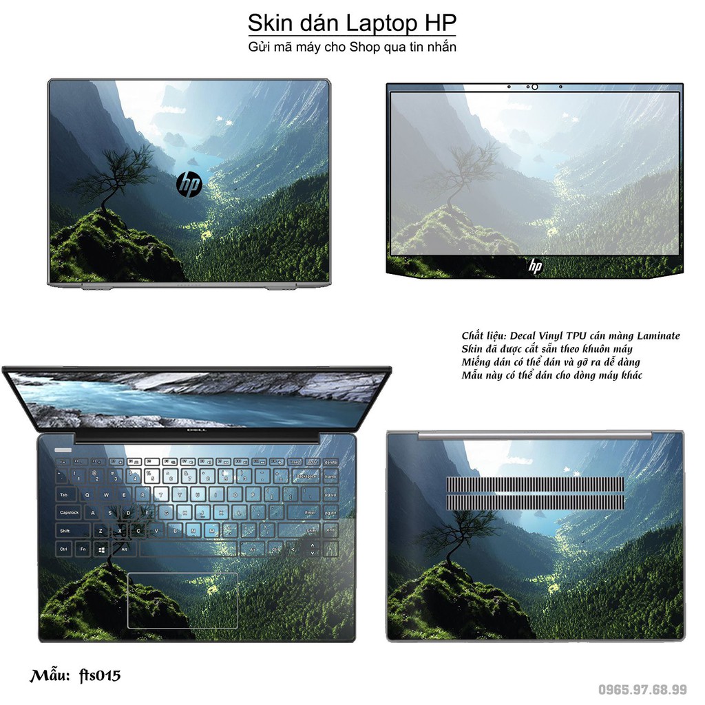 Skin dán Laptop HP in hình Fantasy (inbox mã máy cho Shop)