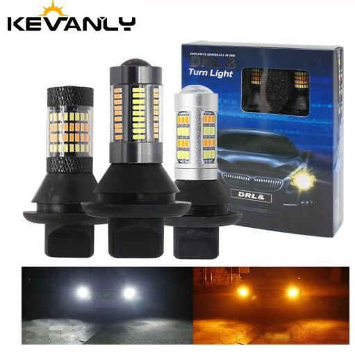 Đèn Led Tín Hiệu Drl Kevanly P21W Py21W T20 7440 Ba15S Bau15S 1156 T20 Chuyên Dụng Cho Xe Hơi
