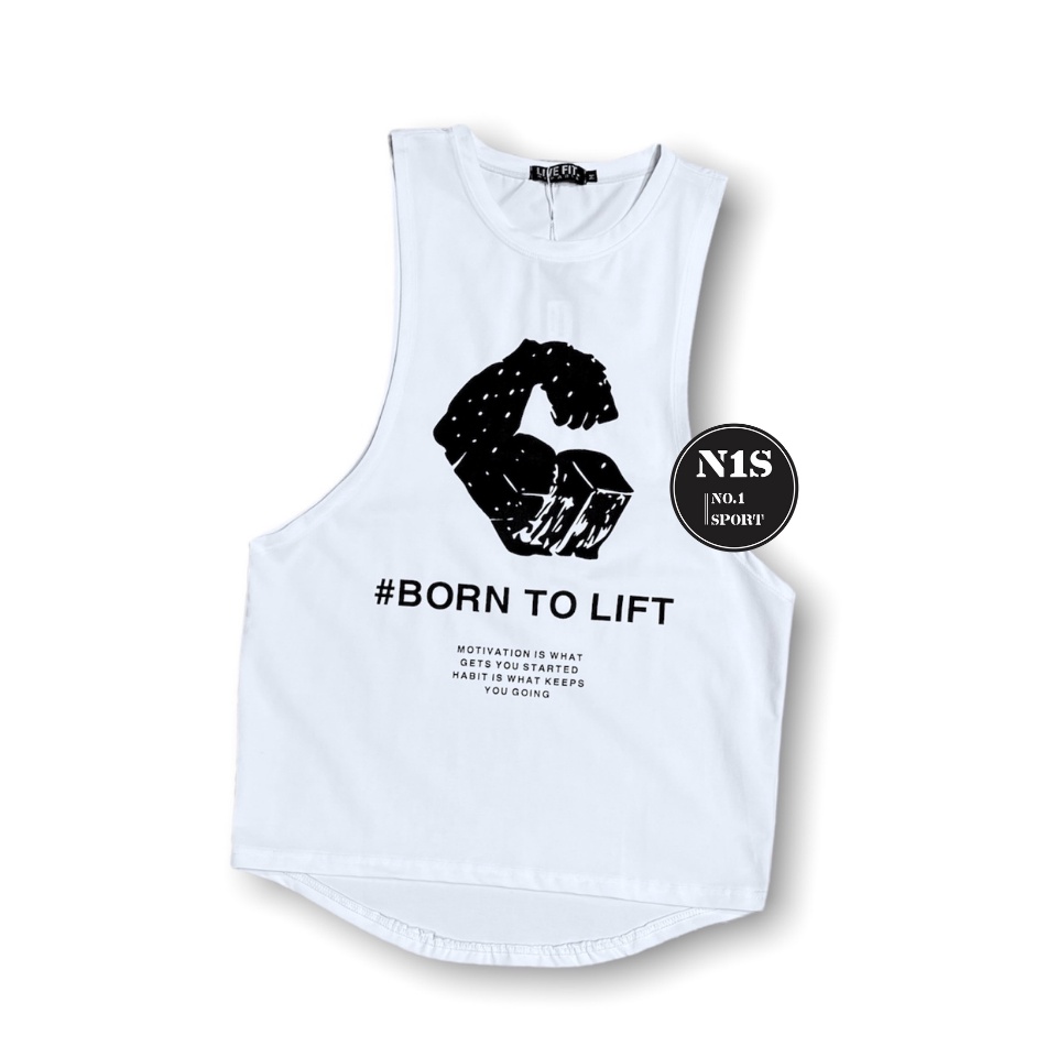 Tanktop Born To Lift - Chất - Mịn - Xịn - Mát