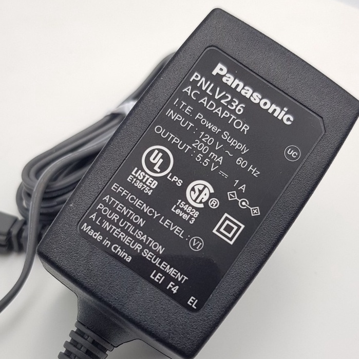 Nguồn sạc 5.5V 1A  AC110V Panasonic PNLV1029 PNLV226 PNLV236 Kx-Tg Series Kx-Tg8062 Kx-Tg8063 Kx-Tga470 Kx-Tga