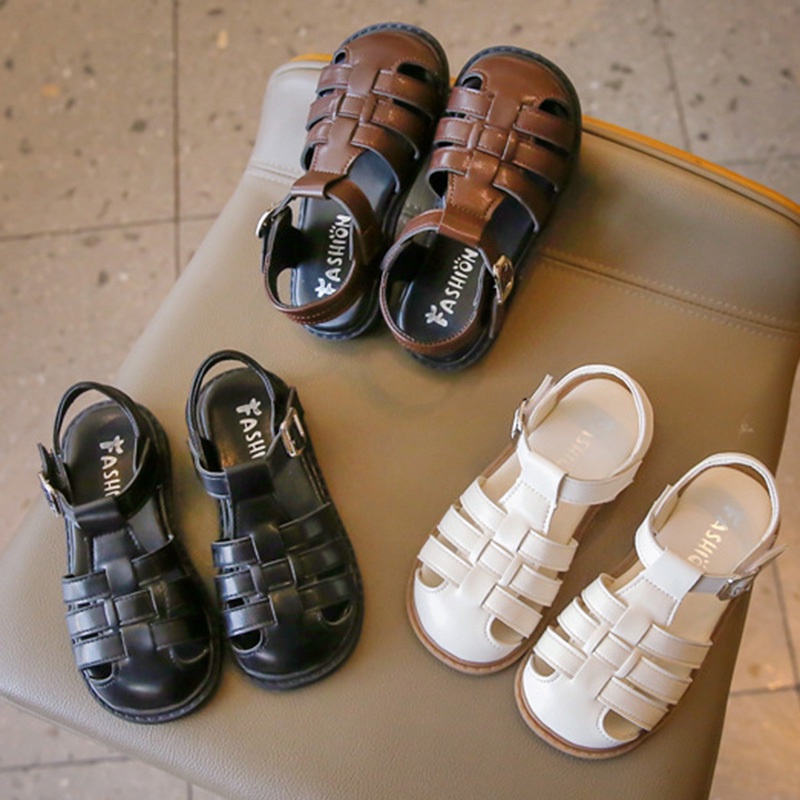 Giày Sandal Đế Mềm Hở Ngón Phong Cách Công Chúa Thời Trang Mùa Hè Hàn Quốc Cho Bé Gái