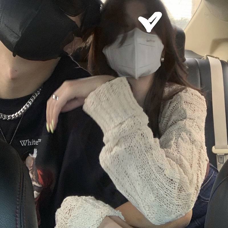 Áo khoác croptop nu Áo Len Hai Dây Dệt Kim Dáng Ngắn Phong Cách Hàn Quốc Thời Trang Mùa Thu Cho Nữ