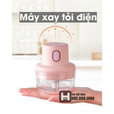 máy xay tỏi , ớt , hành chống cay mắt . máy chạy pin không dây . loại sạc cao cấp