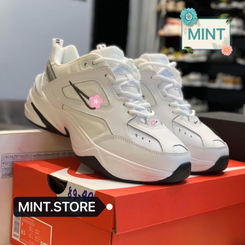Giày thể thao sneaker m2k tekno trắng gót đen