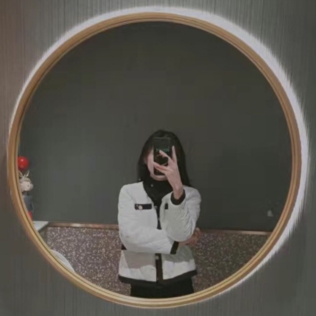 Áo Khoác Phao Mùa Đông Hoạ Tiết Quả Trám Cúc Đồng A086