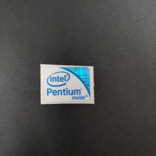 Logo Intel PENTIUM dán trang trí máy tính, laptop