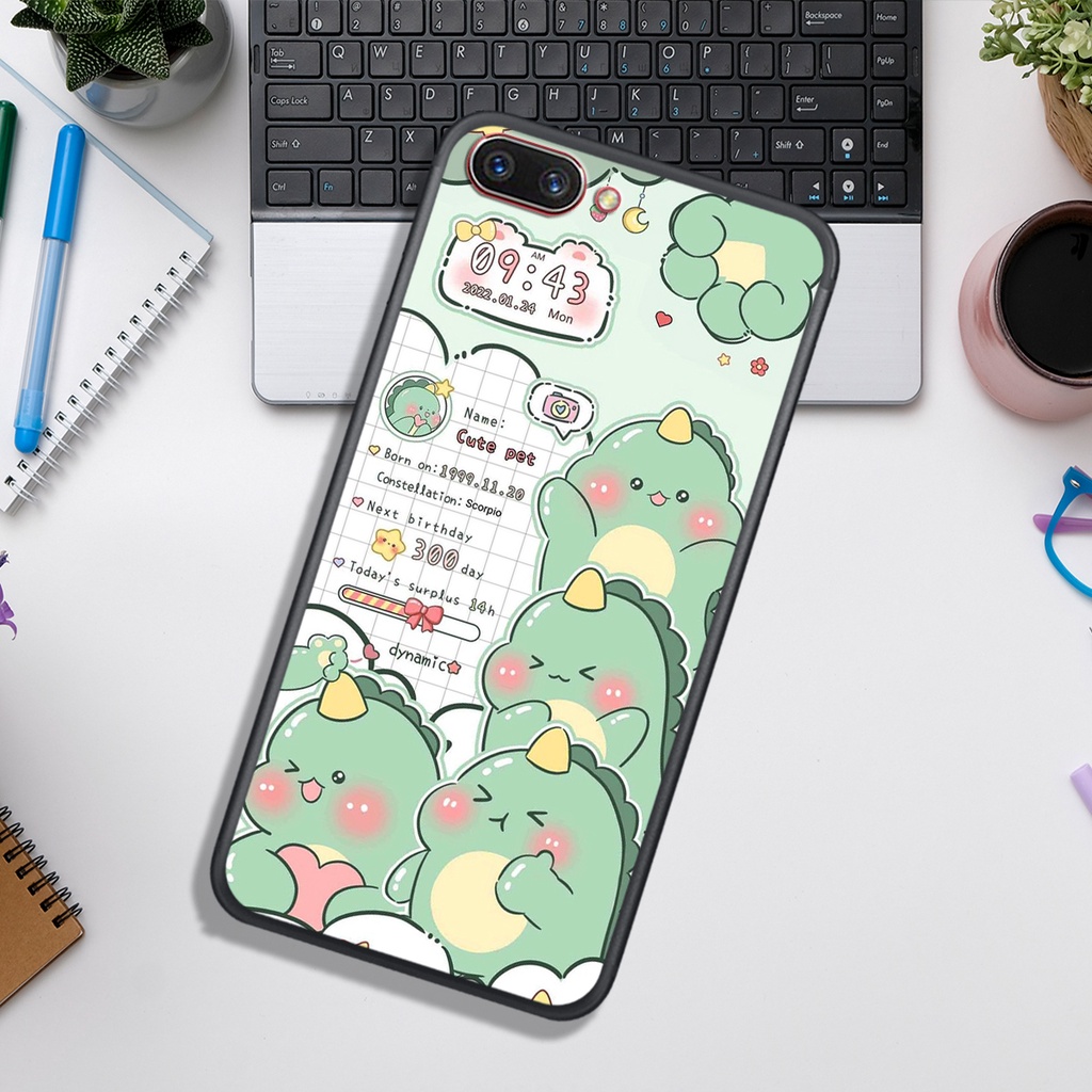 Ốp Lưng OPPO A3S - A5 - A1K - A71 - A83   , In Hình Khủng Long Đáng Yêu.