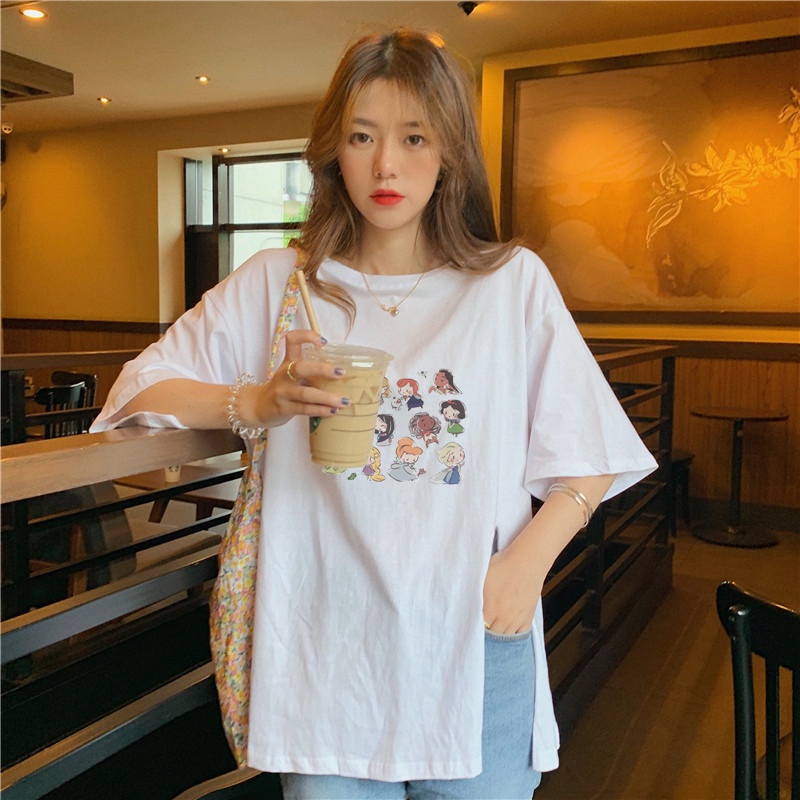 Áo Thun Ngắn Tay Dáng Rộng Thời Trang Dành Cho Nữ