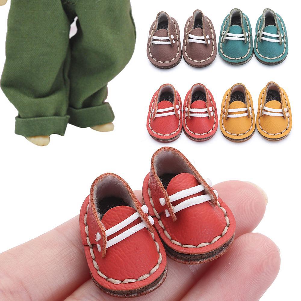 Giày Da Bò 4 Màu Cho Búp Bê 1 / 11 OB11