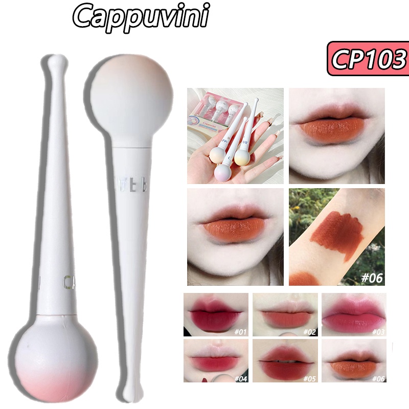 Son lì Cappuvini kiểu kẹo mút màu trắng 6g