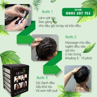 Dầu gội đầu đen tóc Lich5