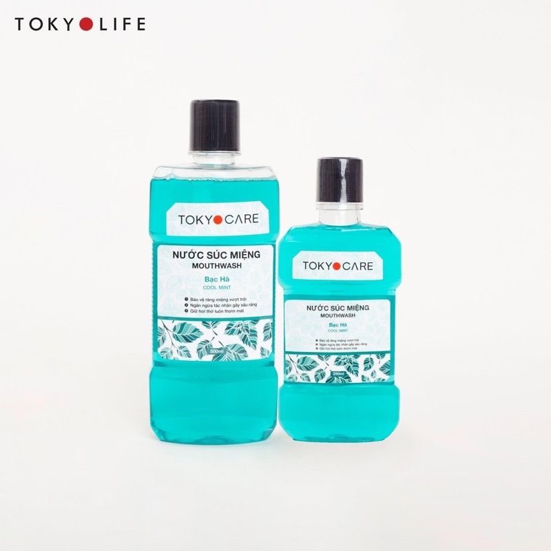 Nước Súc Miệng Tokyo Life Siêu Diệt Khuẩn Hương Bạc Hà Và Trà Xanh