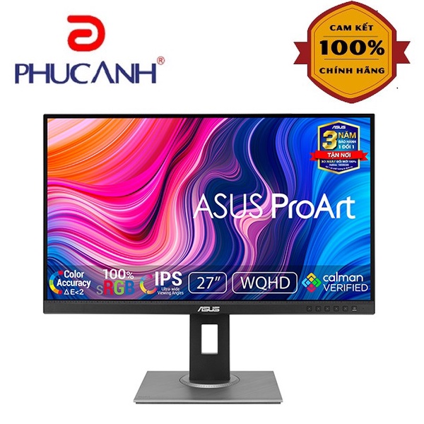 [Rẻ vô địch] Màn hình Đồ họa Asus ProArt Display PA278QV 27Inch 2K 75Hz IPS (Bảo hành Hãng 36 tháng)