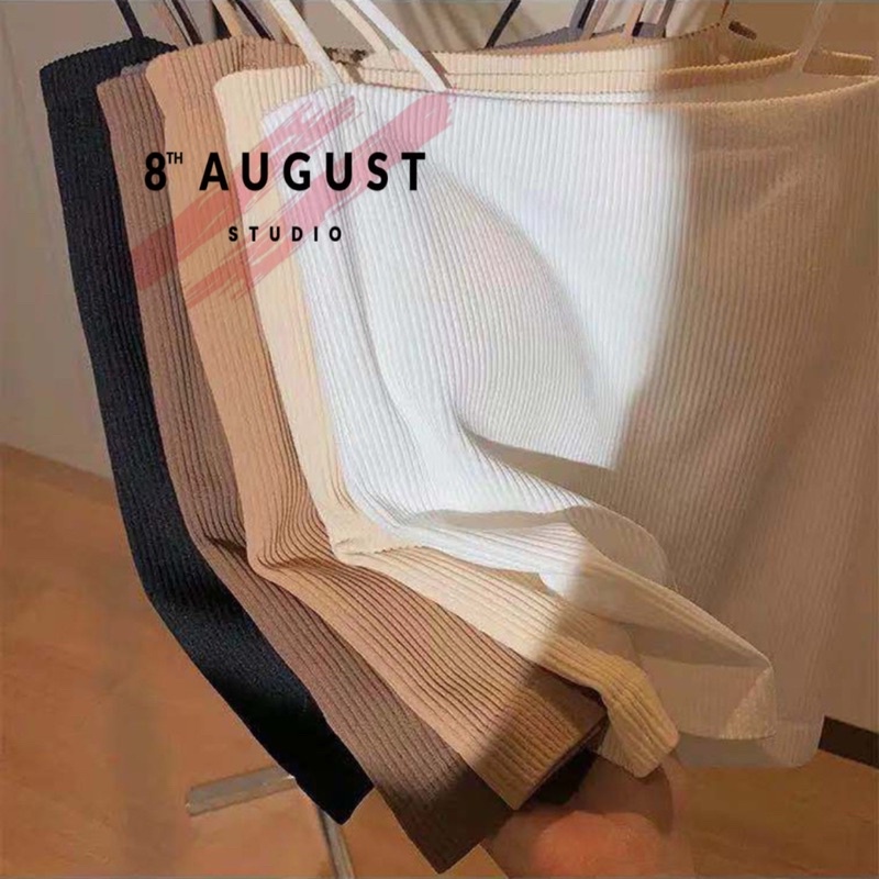 [8 August] Áo hai dây có mút đệm vải cotton A001 | BigBuy360 - bigbuy360.vn
