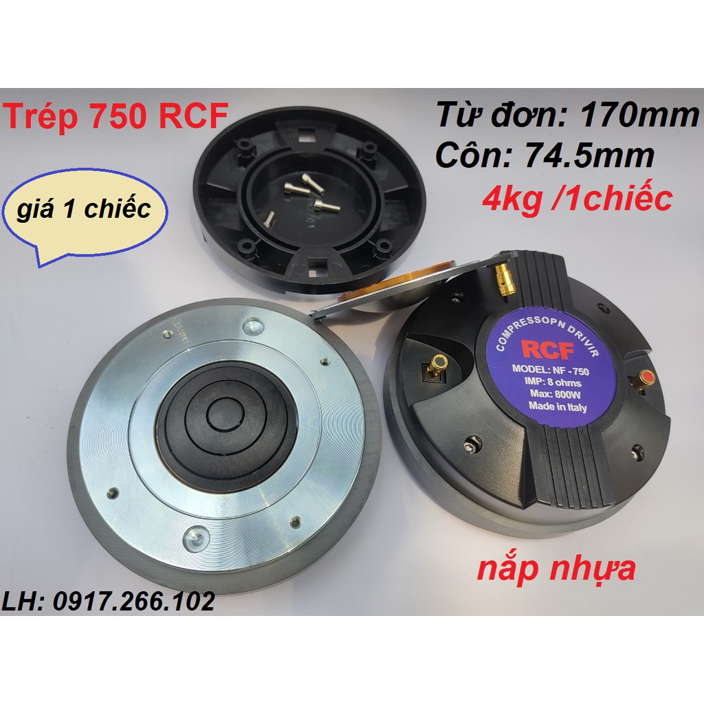 Loa Trép 750 RCF Hàng Cao Cấp Nắp Nhựa Từ 170 Côn 74.5mm - Giá 1 Chiếc
