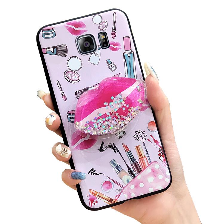 Silicone Back Cover Phone Case For Samsung Galaxy Note5/SM-N9200 Original Cartoon drift sand Dirt-resistant Cover For Woman