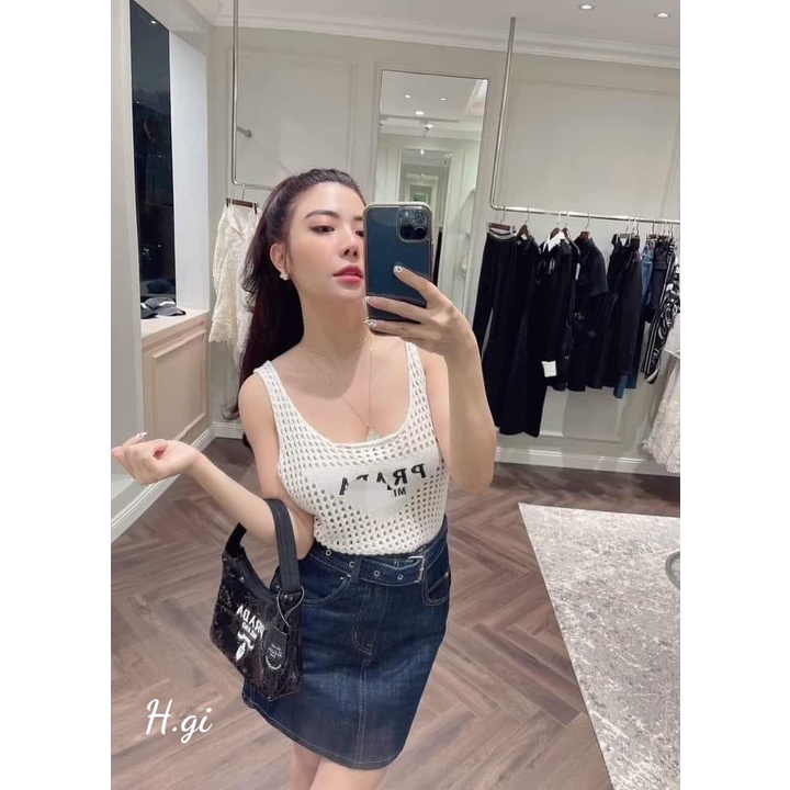 Áo len lỗ Prada so hot full màu , siêu mát luôn ạ