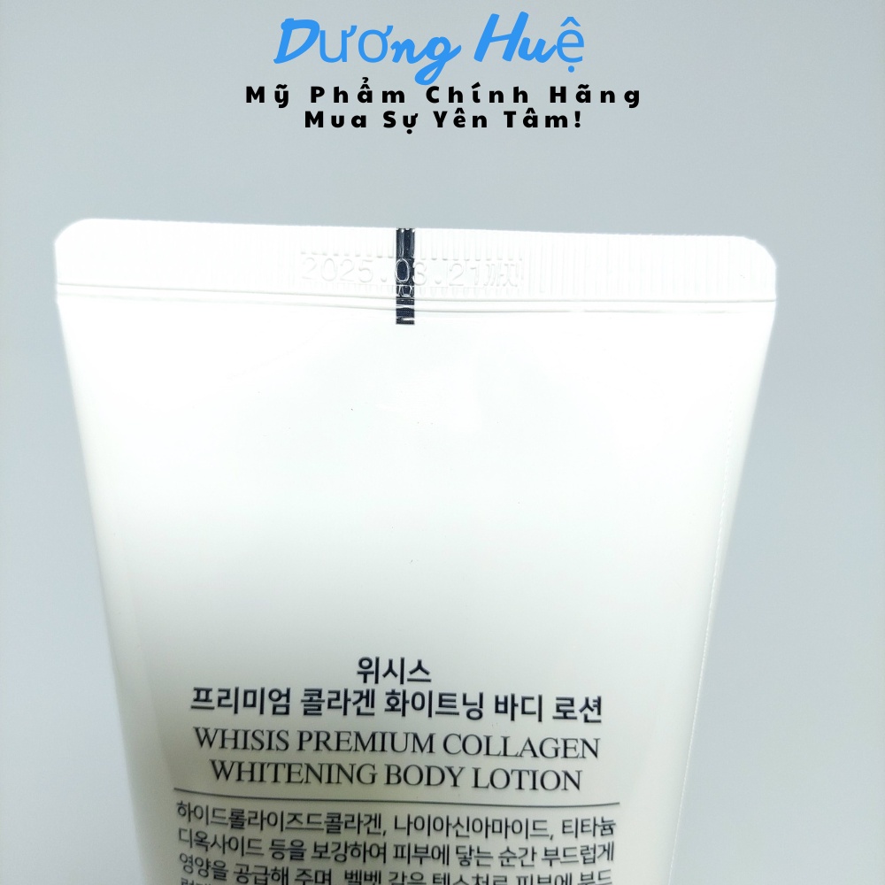 Dưỡng Thể Trắng Da WHISIS PERMIUM COLLAGEN WHITENING BODY LOTION 200ml