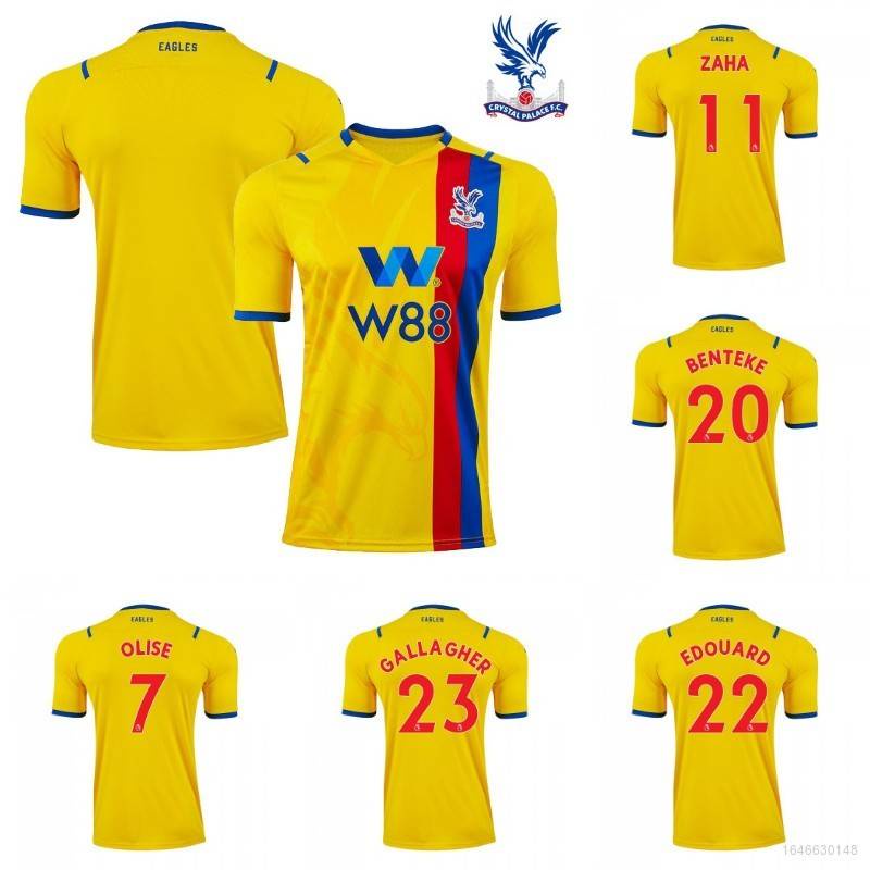 Linh Kiện Điện Tử Pha Lê Năm 2021-2022 F.C. Áo Thun Đá Banh Tay Ngắn In Chữ Olise Zaha Benteke Edouard Gallagher Cho Nam