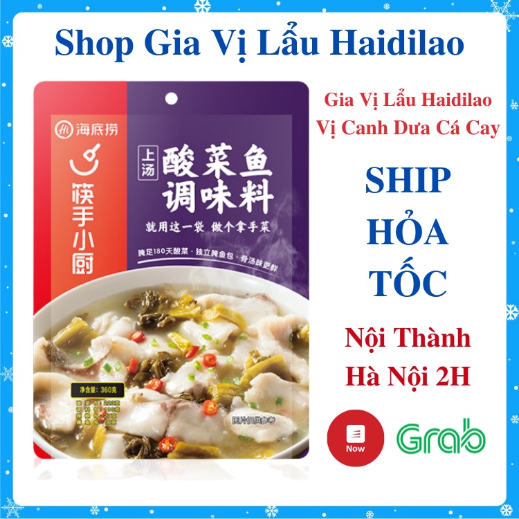 Gia Vị Canh Dưa Cá Cay Haidilao Vị Tê Cay Tự Nhiên