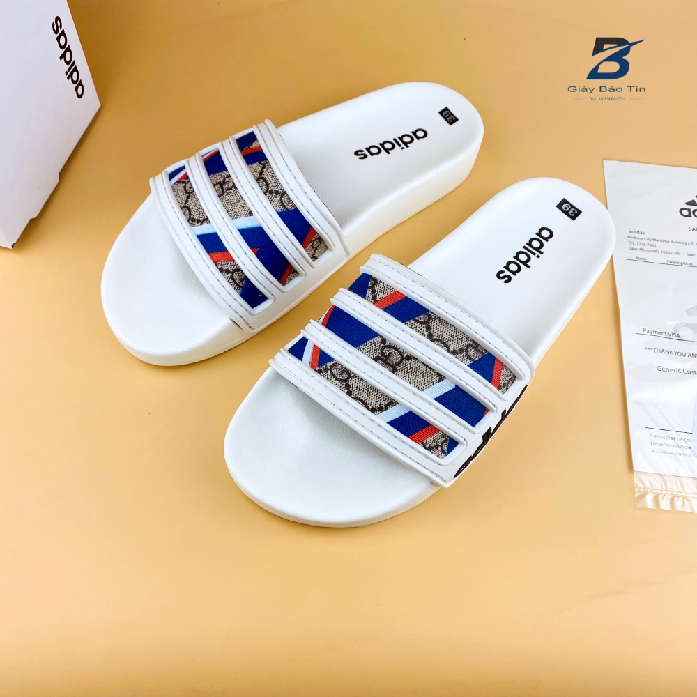 Dép nam Adidas mới nhất dép nam quai ngang đế cao su quai dép phối màu độc lạ [ BILL + BOX ]