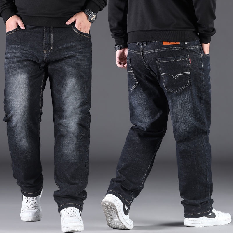 Quần Jeans Denim Lưng Cao Dáng Ôm Size Lớn Thời Trang Xuân Hè Cho Nam