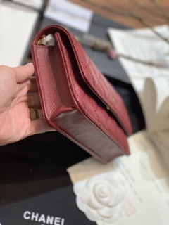 Túi woc katun da hạt Da thật  Size 19