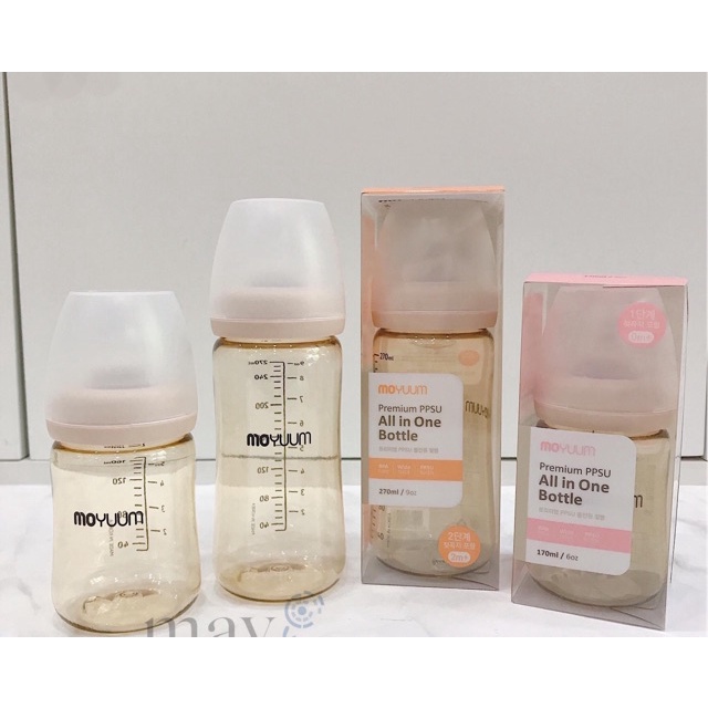 Bình Sữa PPSU Hàn Quốc Cao Cấp MOYUUM 170ML, 270ML - ĐẢM BẢO CHÍNH HÃNG