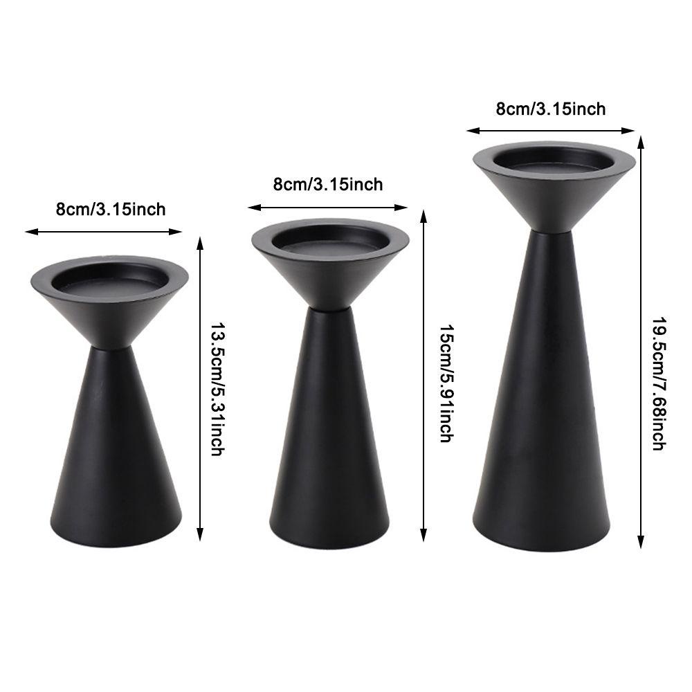SUSANS Giá Đỡ Đèn Cầy Hình Nón Bằng Kim Loại Kiểu Vintage Trang Trí Nhà Cửa / Tiệc Cướ