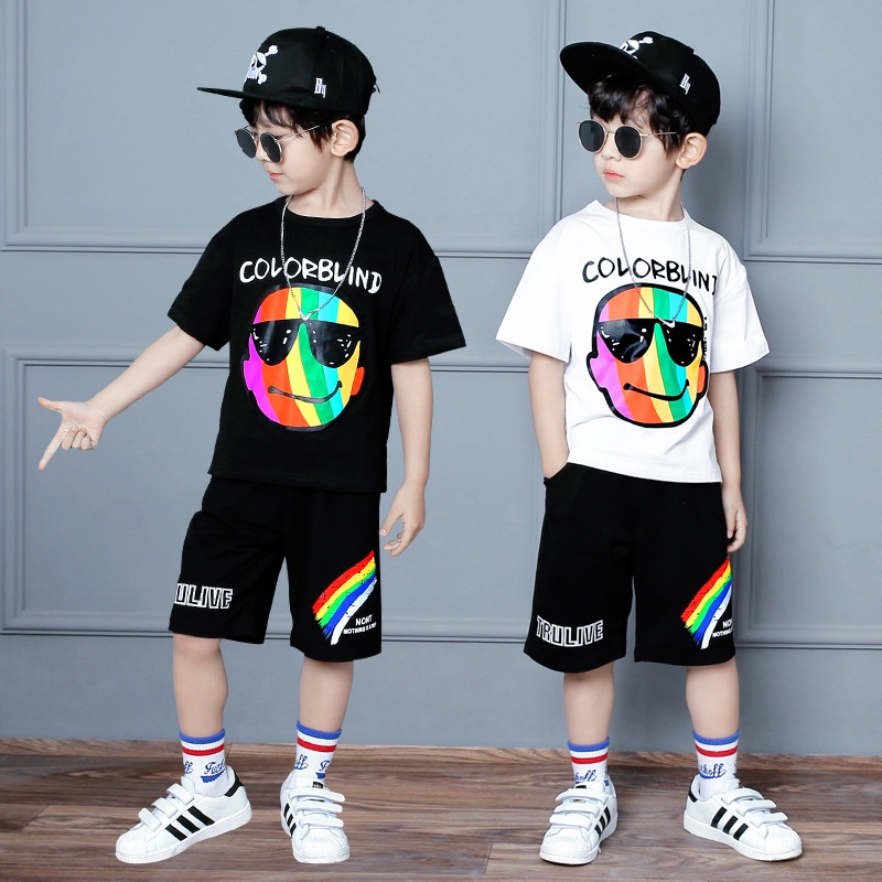 Quần áo trẻ em, bộ quần áo bé trai chất liệu cotton cao cấp thoáng mát HB25