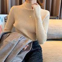 Áo Lót Dệt Kim Cổ Lọ Thời Trang Cho Nữ