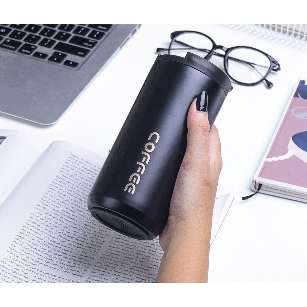 Bình Giữ Nhiệt Khắc Tên Coffee Holic 2 Inox Cao Cấp 550ml Bảo Hành 6 tháng- Rick Store