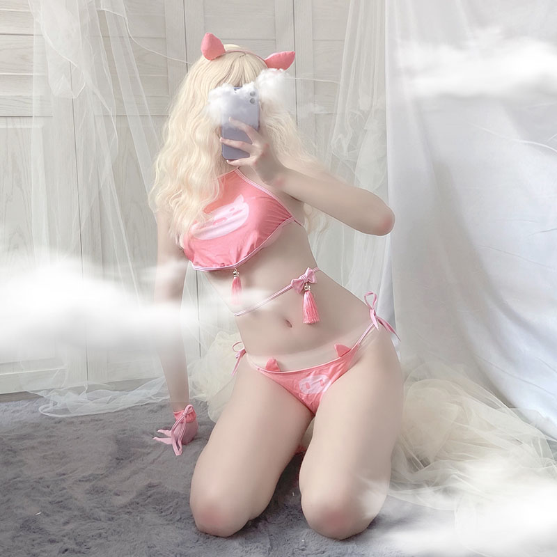 Bộ Đồ Lót Hóa Trang Chú Heo Con Dễ Thương Quyến Rũ Cho Nữ | BigBuy360 - bigbuy360.vn
