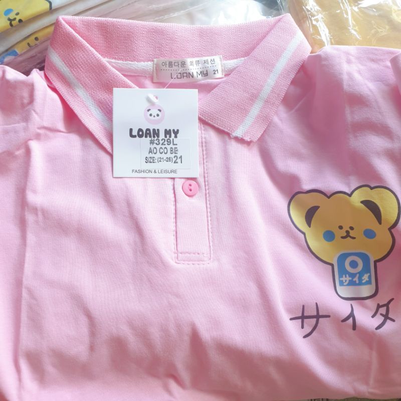 POLO BÉ GÁI {27-45kg} Áo phông có cổ bé gái size đại (Mẫu mới nhất 2023) Link 3