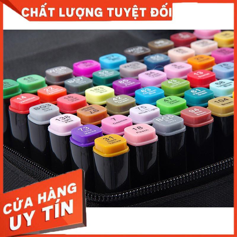 [Free Ship] Bút vẽ, bút màu Marker Touch Mark Cool Túi Vải Bộ 30/60/80 màu ngọt ngào vẽ anime,chân dung,phong cảnh