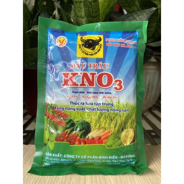 Phân bón kích thích ra hoa, ra nụ - KNO3 Bình Điền đầu trâu - Phân bón chuyên cho hoa lan và cây cảnh