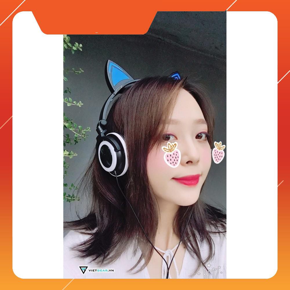 [ RẺ VÔ ĐỊCH] Tai nghe Headphone Tai Mèo - TTLIFE Xinh Xắn - Có Đèn Led Siêu Cute