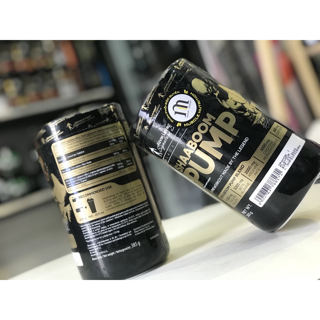 SHAABOOM PUMP - TĂNG SỨC MẠNH THÀNH PHẦN KHỦNG - HÃNG KEVIN LERVONE - CHÍNH HÃNG CÔNG TY MUSCLE NUTRITION