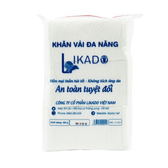 SET 5 gói khăn vải khô đa năng Likado 400gr (300 tờ & 200 tờ)